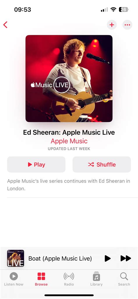 Ed Sheeran Apple Music Live R Applemusic