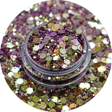 High Quality Shiny Laser Glitter Powder Bulk Mix Holographic Hexagon Chunky Glitter For Nails