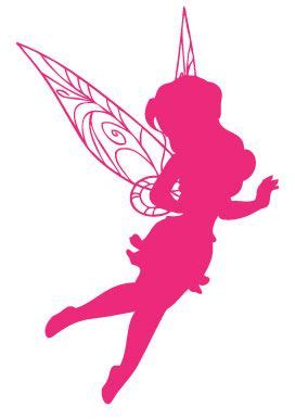 Tinkerbell Silhouette Pink