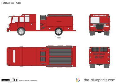 Pierce Fire Truck vector drawing | Fire trucks, Emergency vehicles, Car volkswagen