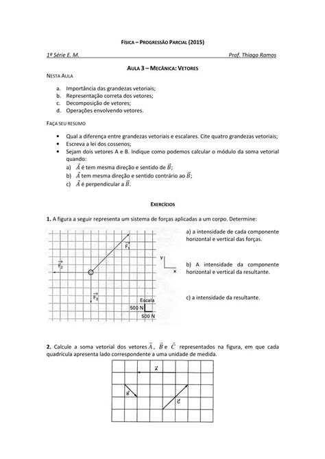 PDF FÍSICA PROGRESSÃO PARCIAL 2015 A figura a seguir representa