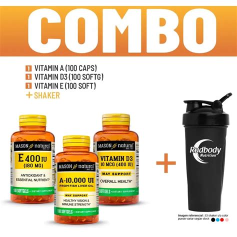 Combo Mason Natural Vitaminas Mason Natural Vitamin A Iu