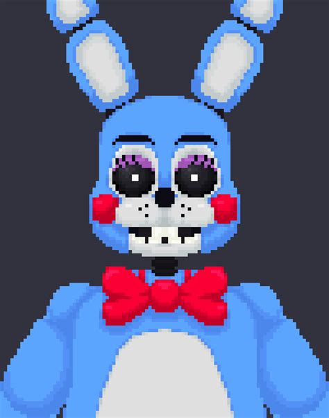 Toy Bonnie Pixel Art Rfivenightsatfreddys