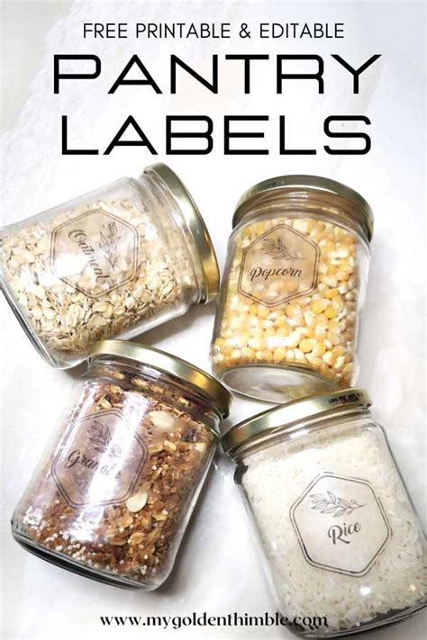 The Best Free Editable Pantry Labels For Your Kitchen Organization