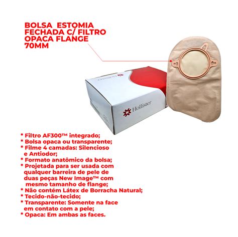 BOLSA OSTOMIA FECHADA C FILTRO OPACA FLANGE 57MM 18373 HOLLISTER 01