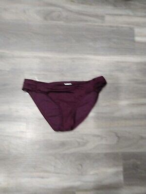 Kona Sol Women S Hipster Bikini Bottom Burgundy Side Tab Medium