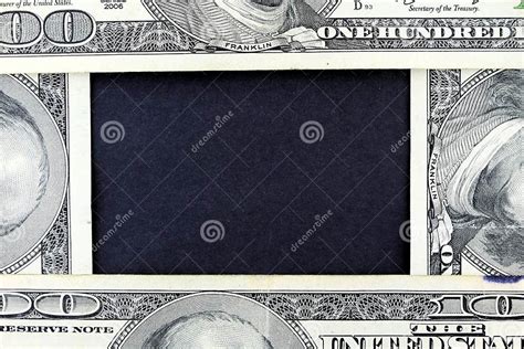 Us Currency One Hundred Dollar Bill Frame Stock Image Image Of