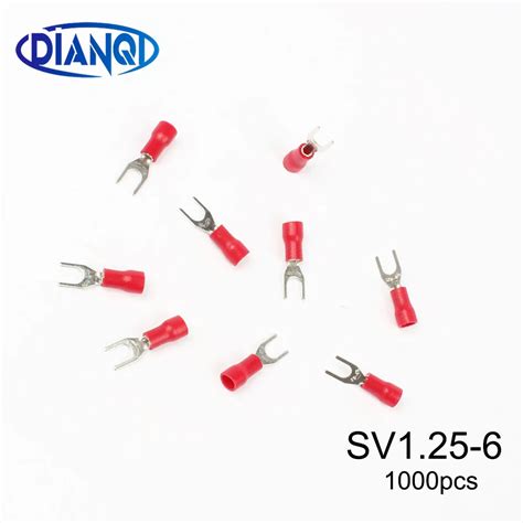 Aliexpress Buy Sv Small Red Furcate Pre Insulating Terminal