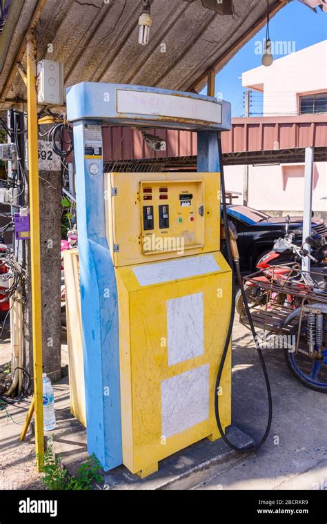 Automated Vending Machine Petrol Pump By The Roadside For Scooters In