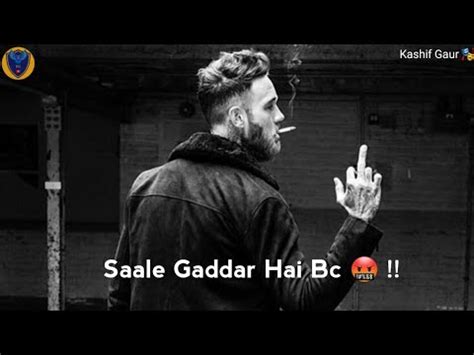 Saale Sab Gaddar Hai High Level Attitude Shayari Gaddar Bad Boy