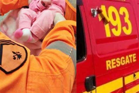 Bebê de 14 dias se engasga leite e é salvo por Bombeiros Gerais