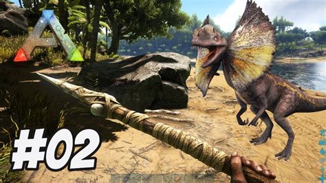 Ark Survival Evolved Prezivljavanje 02 Dilophosaurus Youtube