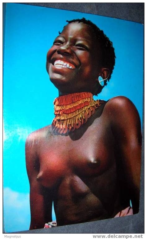 Zambia Zambia African Woman Folklore Postcard Naked Girl Topless