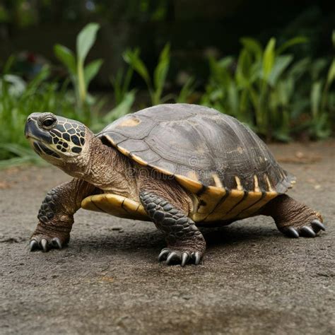 Turtle on land stock photo. Image of animal, adorable - 325457292