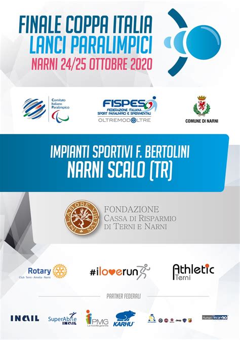 Fispes Atletica Paralimpica A Narni La Finale Della Coppa Italia