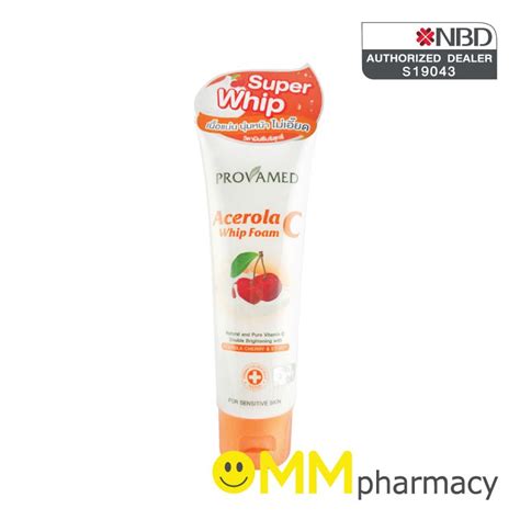 PROVAMED ACEROLA C WHIP FOAM 80 g หลอด โปรวาเมด อะเซโรลา ซ วป โฟม