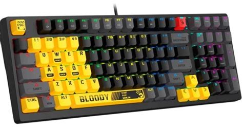 A4tech Bloody S98 Sports RGB Mechanical Gaming Keyboard Lime Veli Store