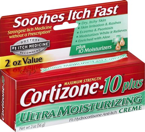 Cortizone 10 Plus Maximum Strength Anti Itch Creme 2 Oz Pack Of 2 Health And Household