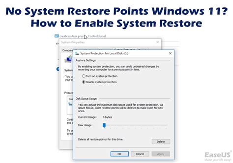 No System Restore Points Windows 11 Fix In 8 Ways EaseUS