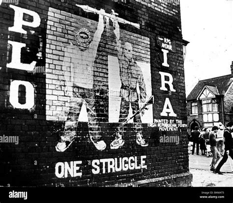 Ira Mural On The Falls Road Belfast January 1984 Mural Painted By The