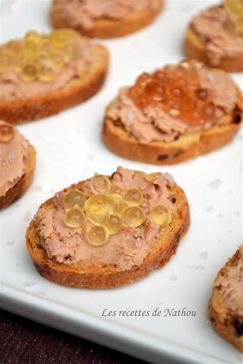 Ma cuisine au fil de mes idées Toasts au foie gras perles au sirop