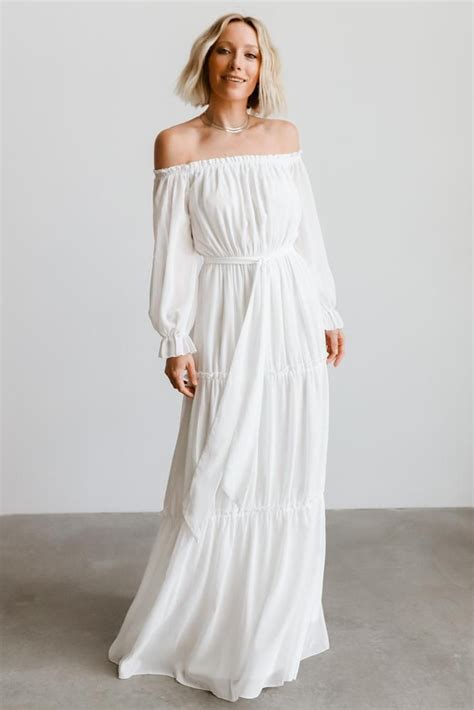 Baltic Born Isabel Off White Off Shoulder Maxi Maxi Dress Shop Maxi Dresses Long Beach Dress