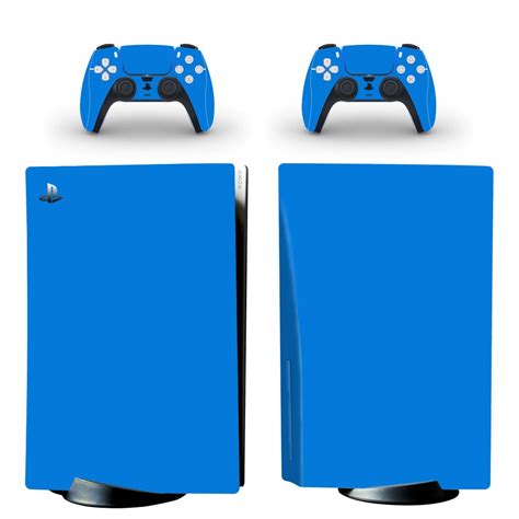 Pure Blue Color Wallpaper PS5 Skin Sticker For PlayStation 5 And ...