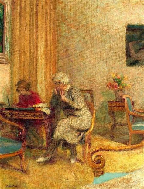 Jean Edouard Vuillard Madame Hessel Et Loulou Dans Le Petit Salon De La