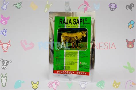 Raja Sapi Serbuk Jamu Hewan Multivitamin Penggemuk Ternak Gr