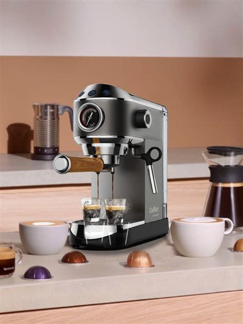 Bar Semi Automatic Coffee Maker Machine By Biolomix With Milk Steam