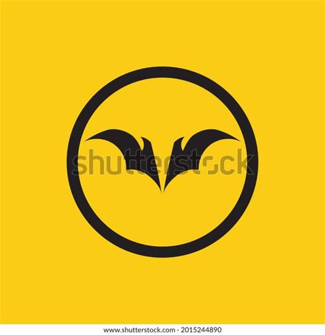 Vector Illustration Black Bat Logo On Stock Vector Royalty Free