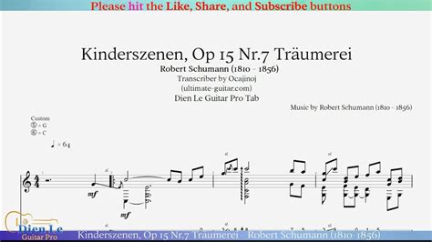 Kinderszenen Op Nr Tr Umerei Robert Schumann Arr