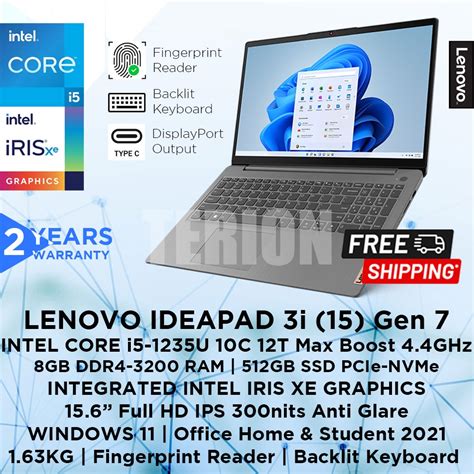 Lenovo Ideapad Slim 3i Gen 7 15 Intel Core I5 1235u 10 Cores 8gb