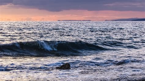 Gambar Pantai Laut Batu Lautan Horison Awan Matahari Terbit