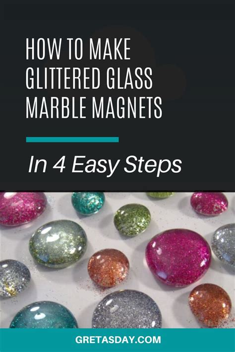 How To Make Glitter Glass Marble Magnets Glitter Glass Glitter Crafts Diy How To Make Glitter