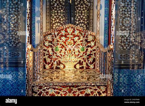 Throne Of The 14th Ottoman Sultan Ahmed In Topkapi Palace Istanbul