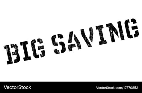 Big Saving Rubber Stamp Royalty Free Vector Image