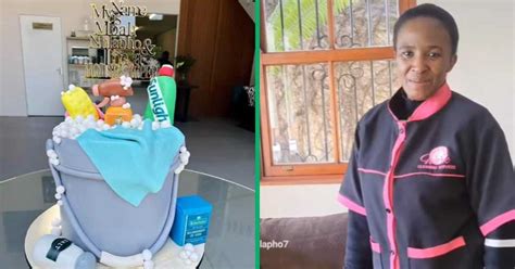 Soweto Housekeeper Mbali Nhlapo Honoured With ‘cleaning Themed Cake