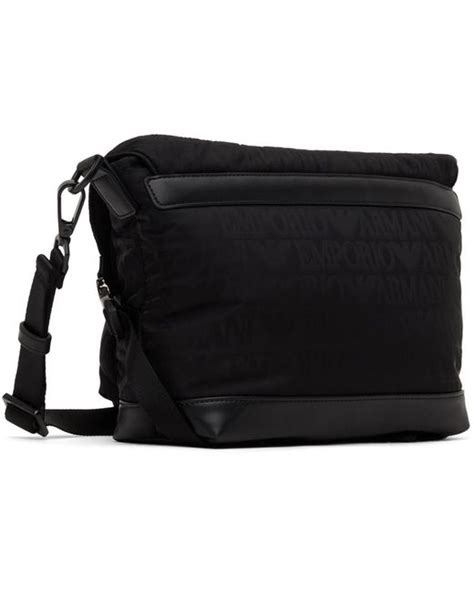 Emporio Armani Crossbody Bag In Black For Men Lyst