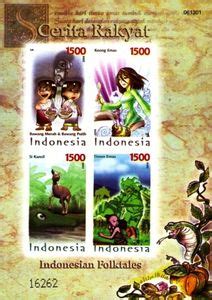 Stamp Folklore Mythology Folklore Indonesia Indonesian Folktales