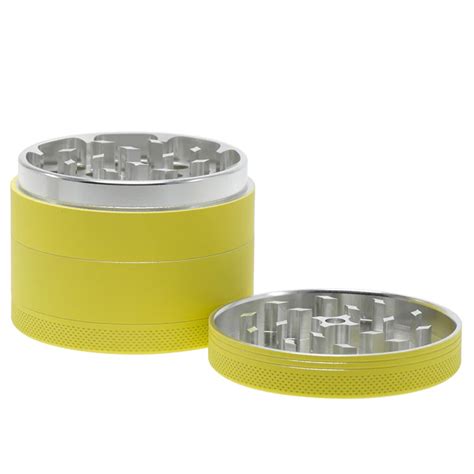 Custom Logo 6347mm 63mm Aluminum Herb Grinders 4 Layers Orange