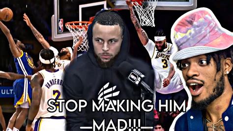 WARRIORS At LAKERS GAME 3 STEPHEN CURRY IS HIGHLY UPSET YouTube