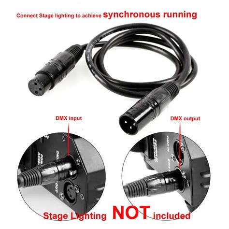 Ft M Pin Xlr Dmx Stage Light Cable For Led Par Beam Moving Head Dj