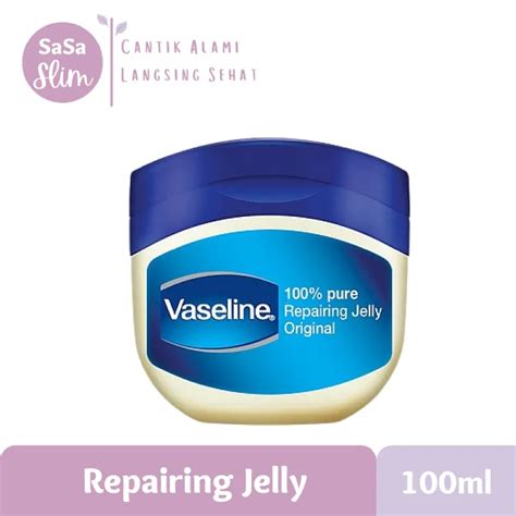 Vaseline Repairing Petroleum Jelly Original Kulit Kering 100 Pure 50Ml