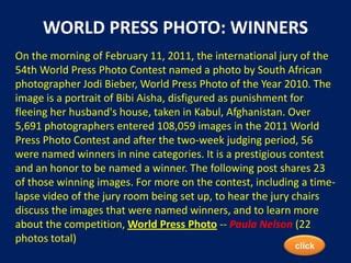 WORLD PRESS PHOTO WINNERS | PPT