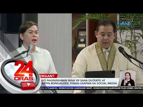 Hindi Umano Pagpansinan Nina VP Sara Duterte At Speaker Martin