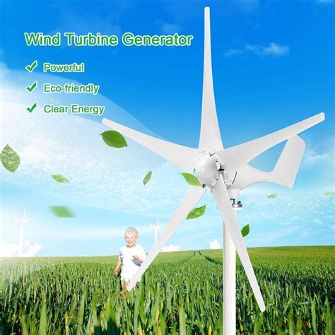 400W DC 12V 5 Blades Wind Turbine Generator With Charger Controller