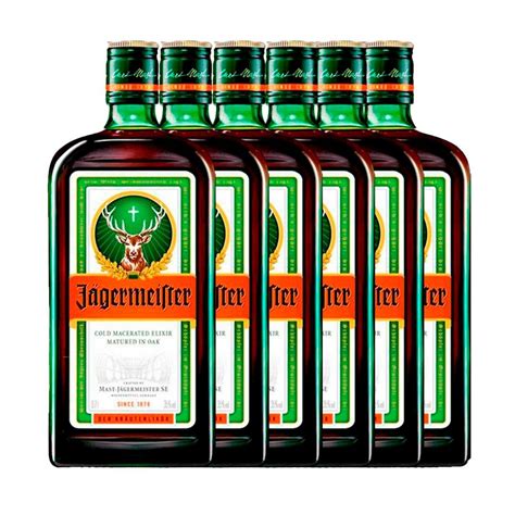 Kit 6 Garrafas Licor Aperitivo Jagermeister 700ml Pão De Açúcar