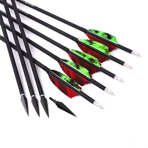 Carbon Hunting Arrows Archery Target Practice Arrows For Recurve