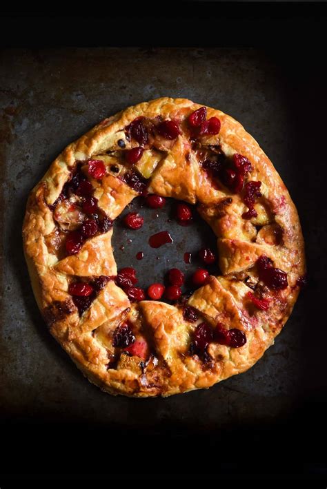 Gluten Free Brie Cranberry Wreath With Flaky Pastry George Eats